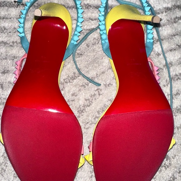 Christian Louboutin - Mafaldina Spikes 100 leather sandals - Picture 2 of 7